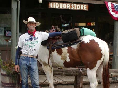 Howard Woolridge, a real cowboy hero,  riding for freedom to save justice in America!